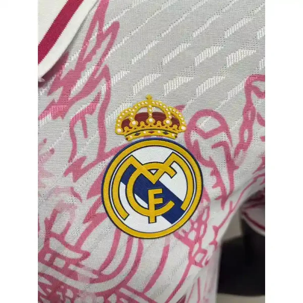 Real Madrid Authentic Soccer Jersey Pink Dragon Special Edition Shirt 2025/26