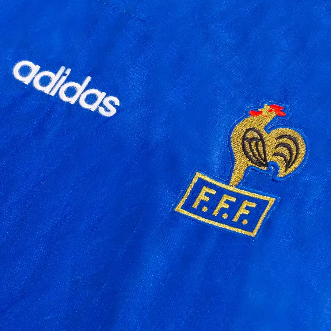 France Retro Soccer Jersey Home Custom Shirt World Cup 1994