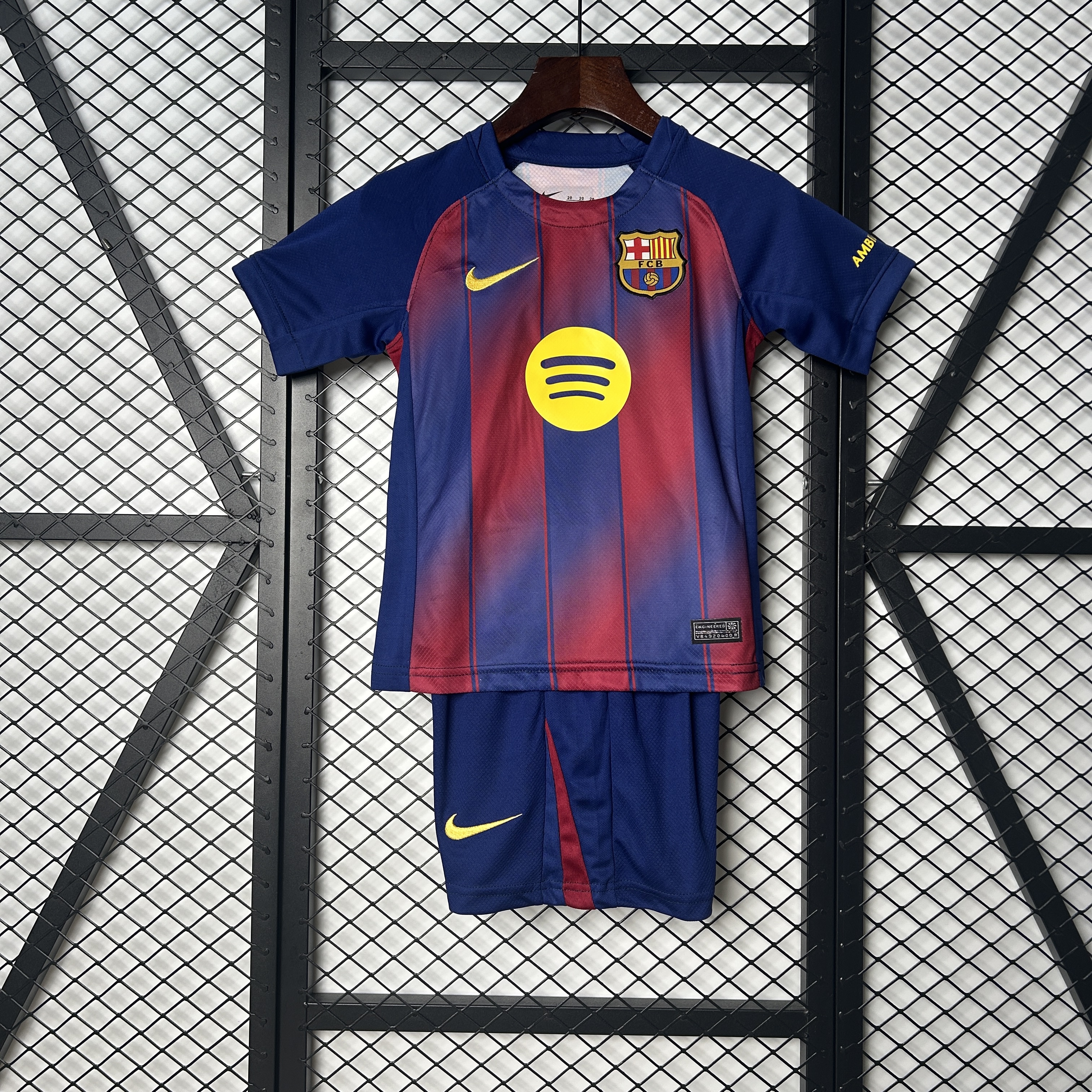 Barcelona Home Soccer Kids Kit Jersey+Shorts 2025/26