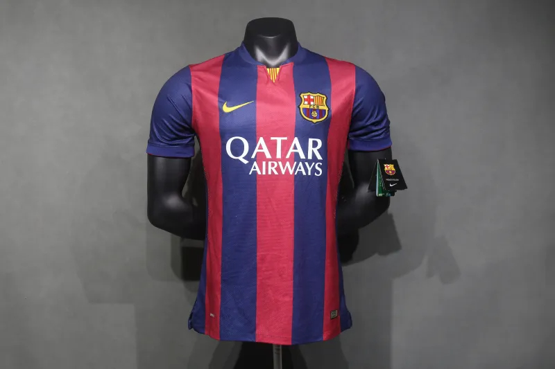 Authentic Barcelona Retro Jersey Home Soccer Shirt 2014-15