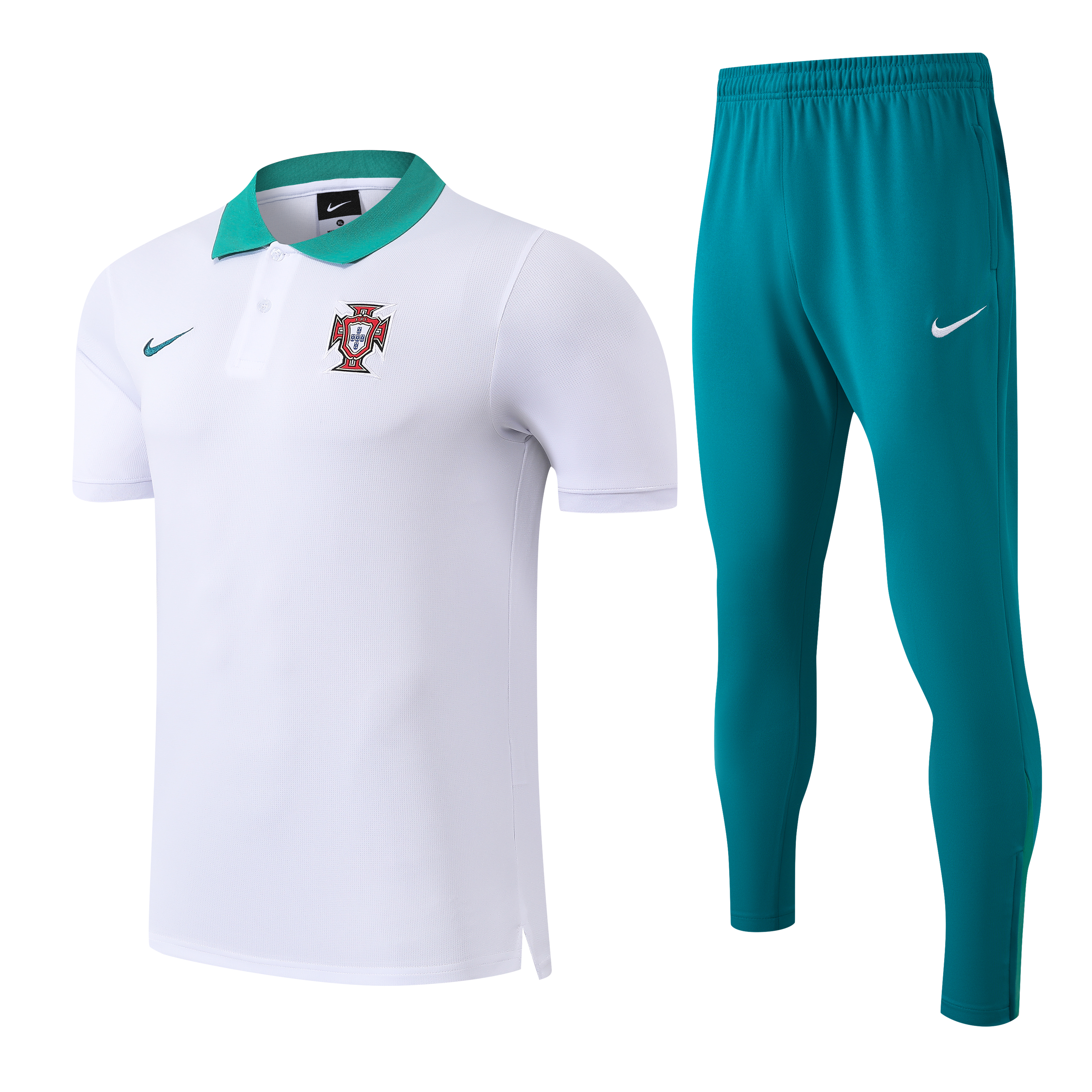 Portugal Training Kit (Polo+Pants) White 2025