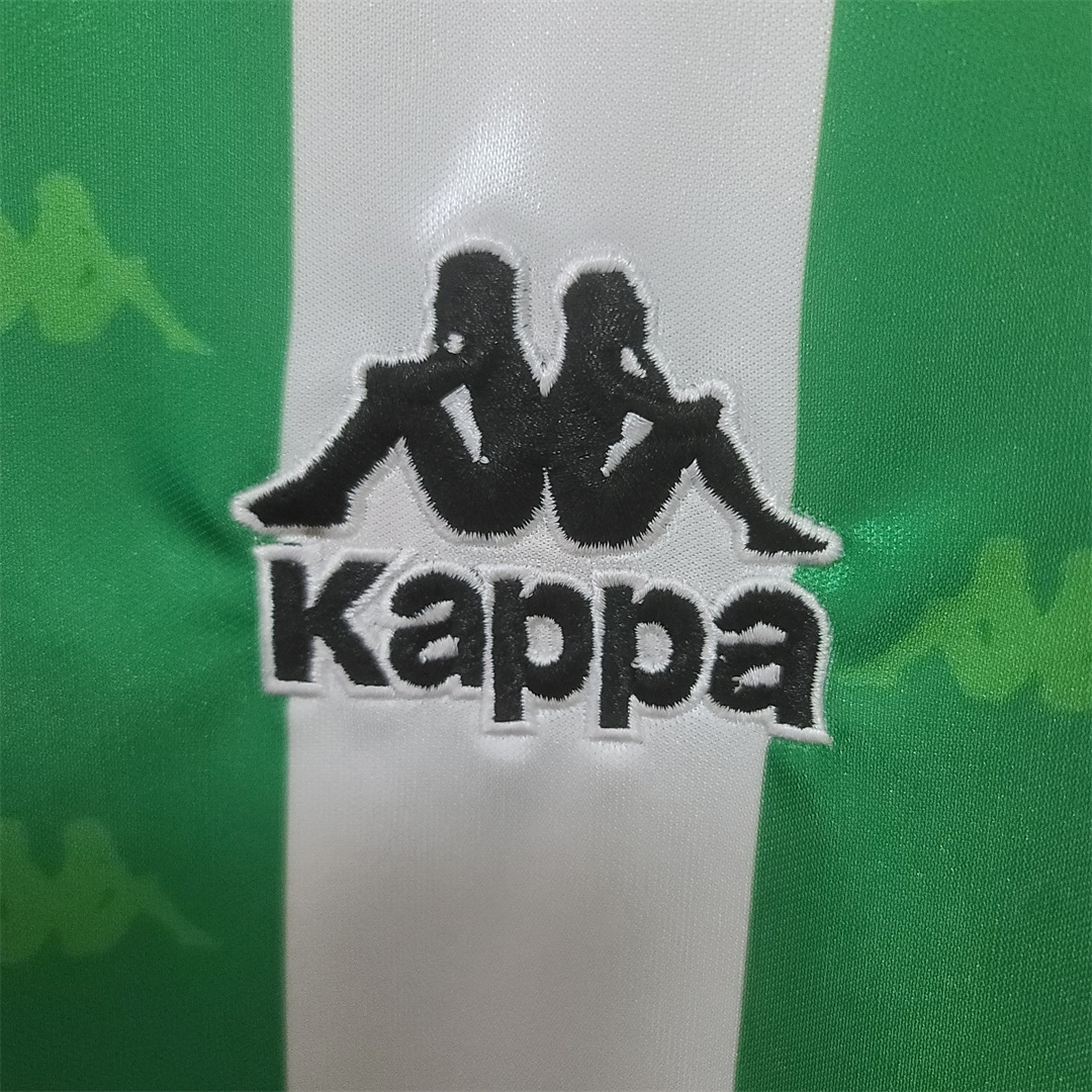 Real Betis Retro Jersey Home Long Sleeve Soccer Shirt 1995/97