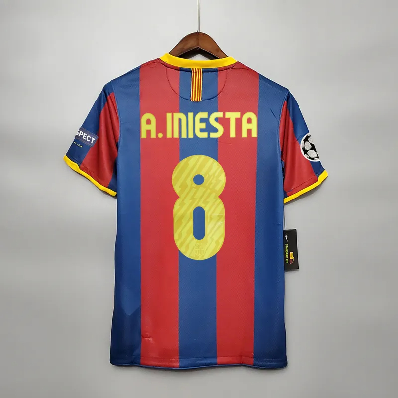 Barcelona Retro Jersey Home Soccer Shirt 2010-11