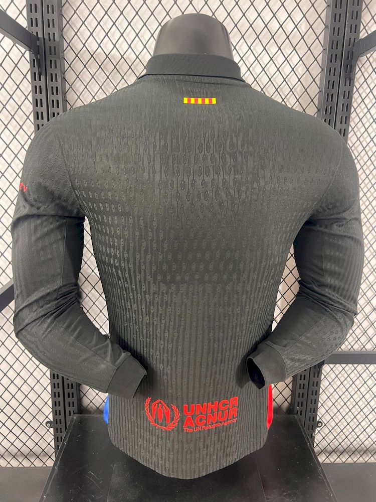 Authentic Soccer Jersey Barcelona Away x Travis Scott Long Sleeve Shirt 2024/25