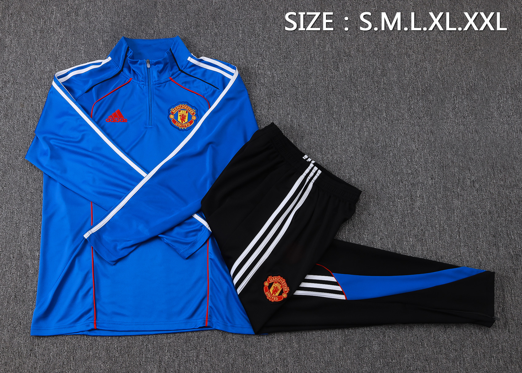 Manchester United Training Kit (Sweatshirt+Pants) Blue 2025/26
