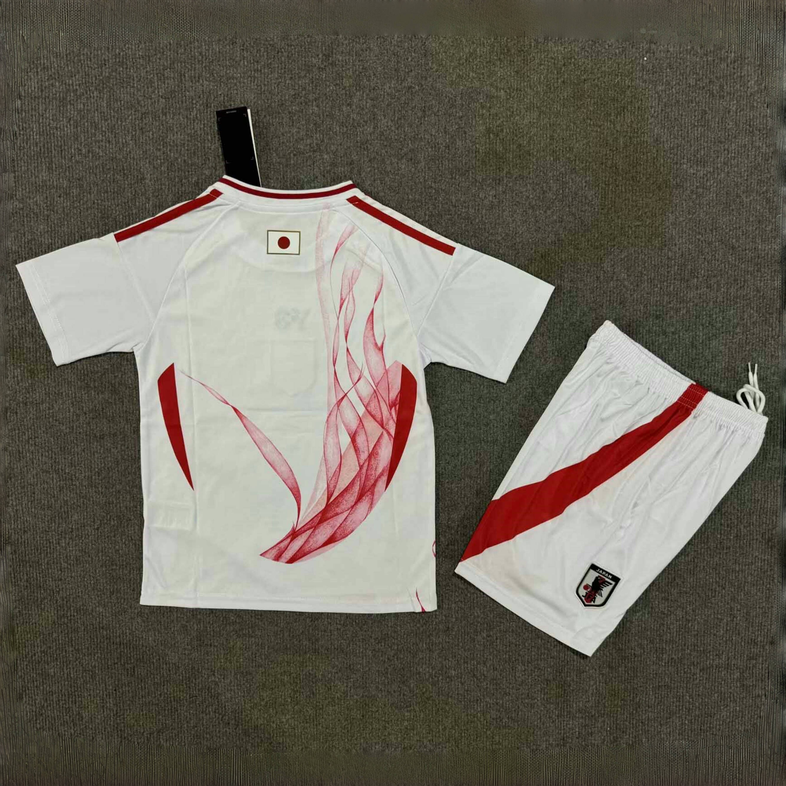Japan X Y-3 Soccer Jersey Away Kids Kit Jersey+Shorts 2024-25
