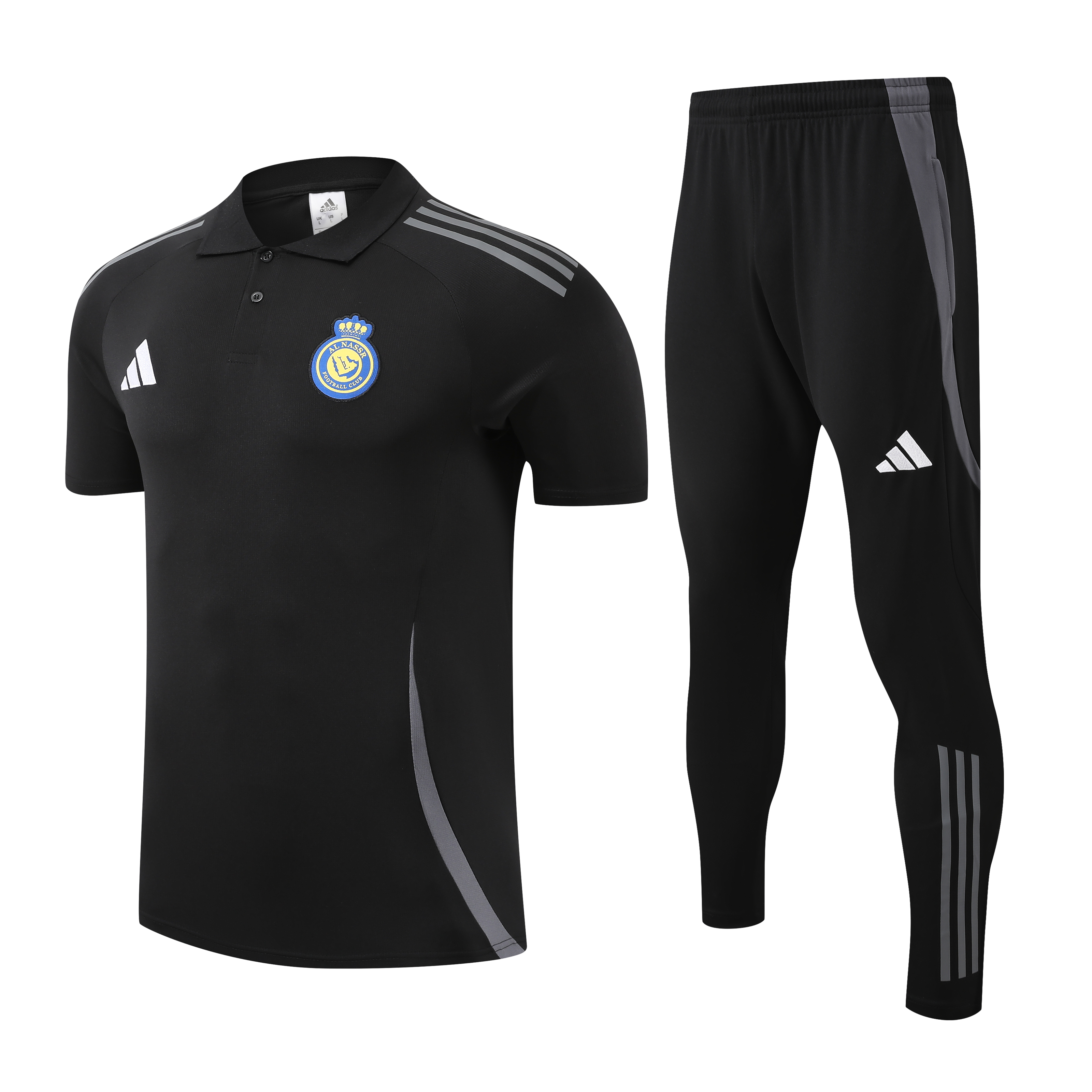 Al Nassr Training Kit (Polo+Pants) Black 2025/26