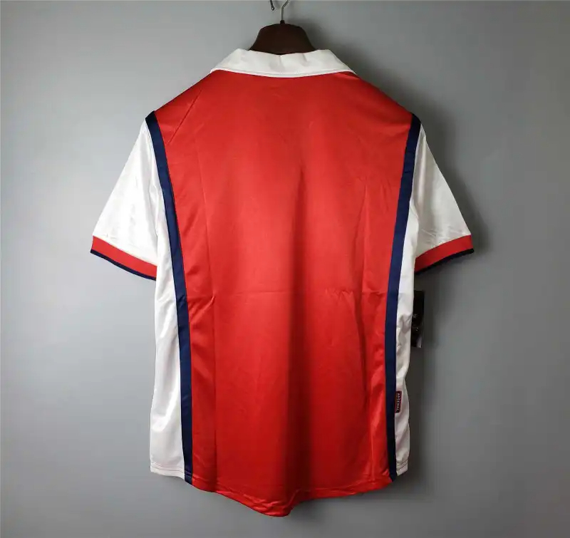 Arsenal Soccer Retro Jersey Home Custom Shirt 1998-99