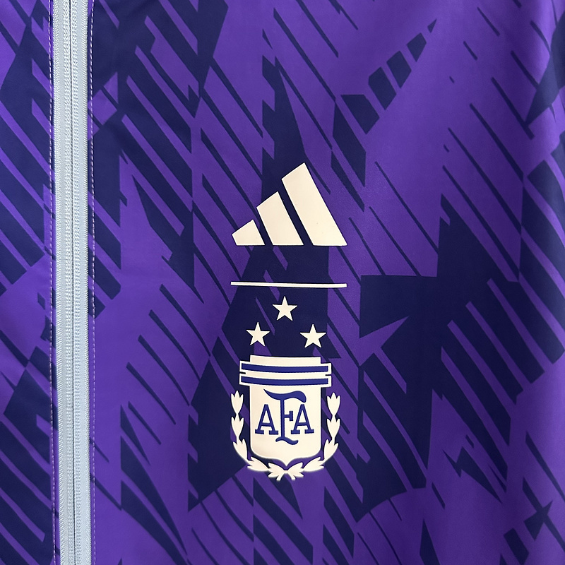 Argentina Reversible Double-Sides Windbreaker Jacket Blue&Purple 2025