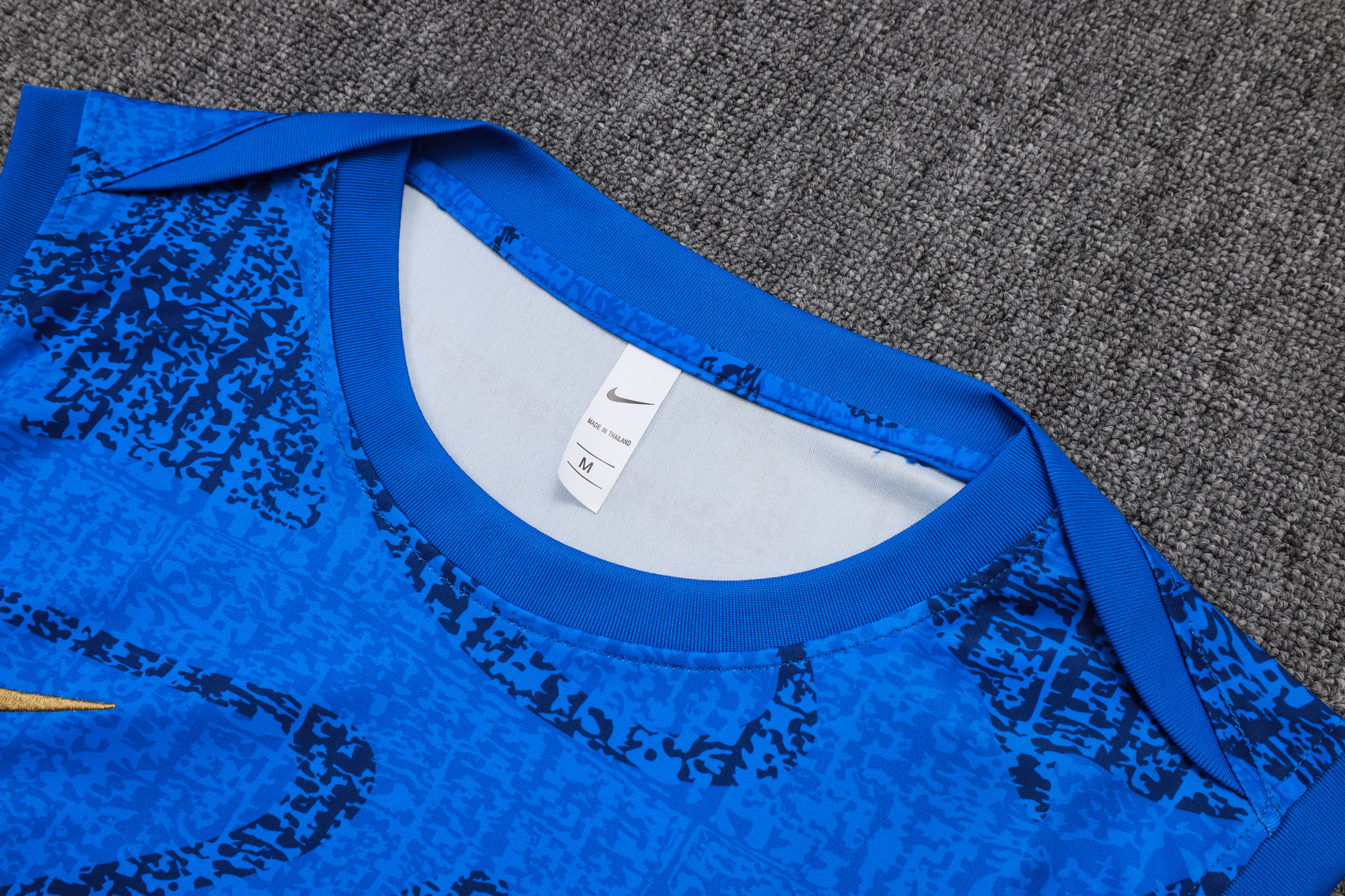 France Sleeveless Training Kit Blue 2025