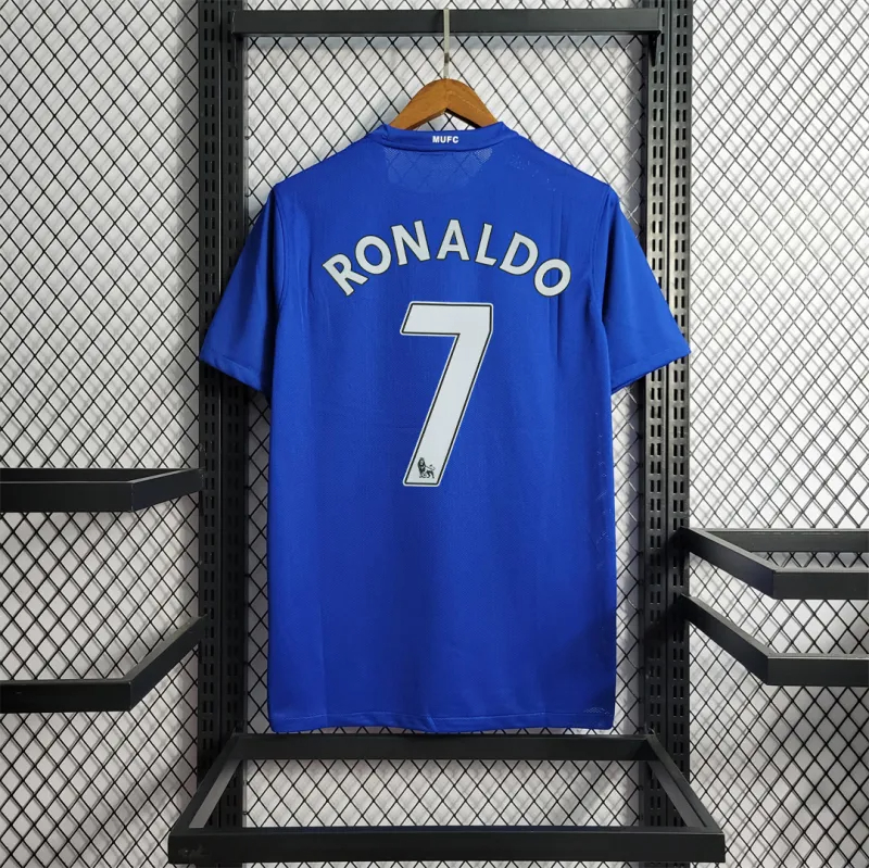 Ronaldo #7 Manchester United Retro Home Football Jersey Shirt 2008/09
