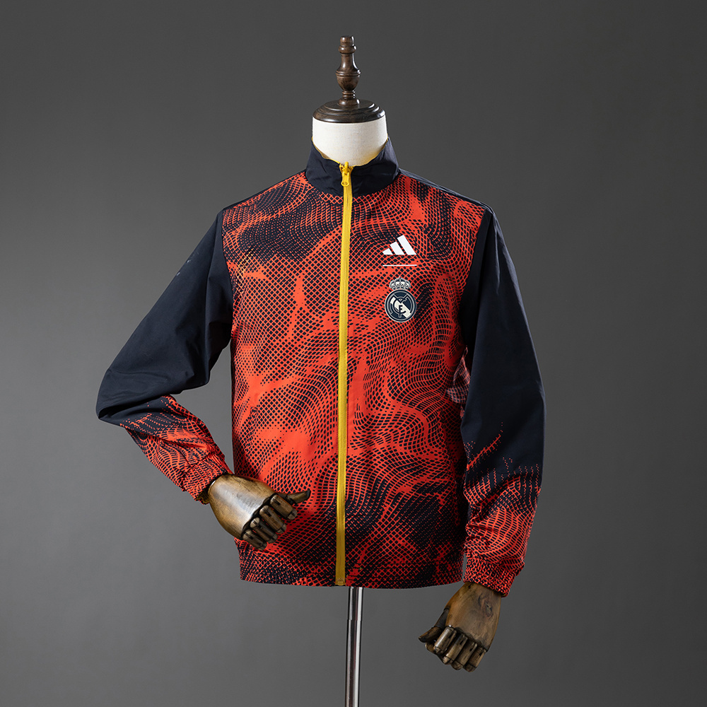 Real Madrid Reversible Jacket Windbreaker - Yellow & Red