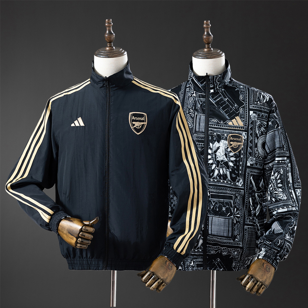 Arsenal Reversible Jacket Windbreaker - Black