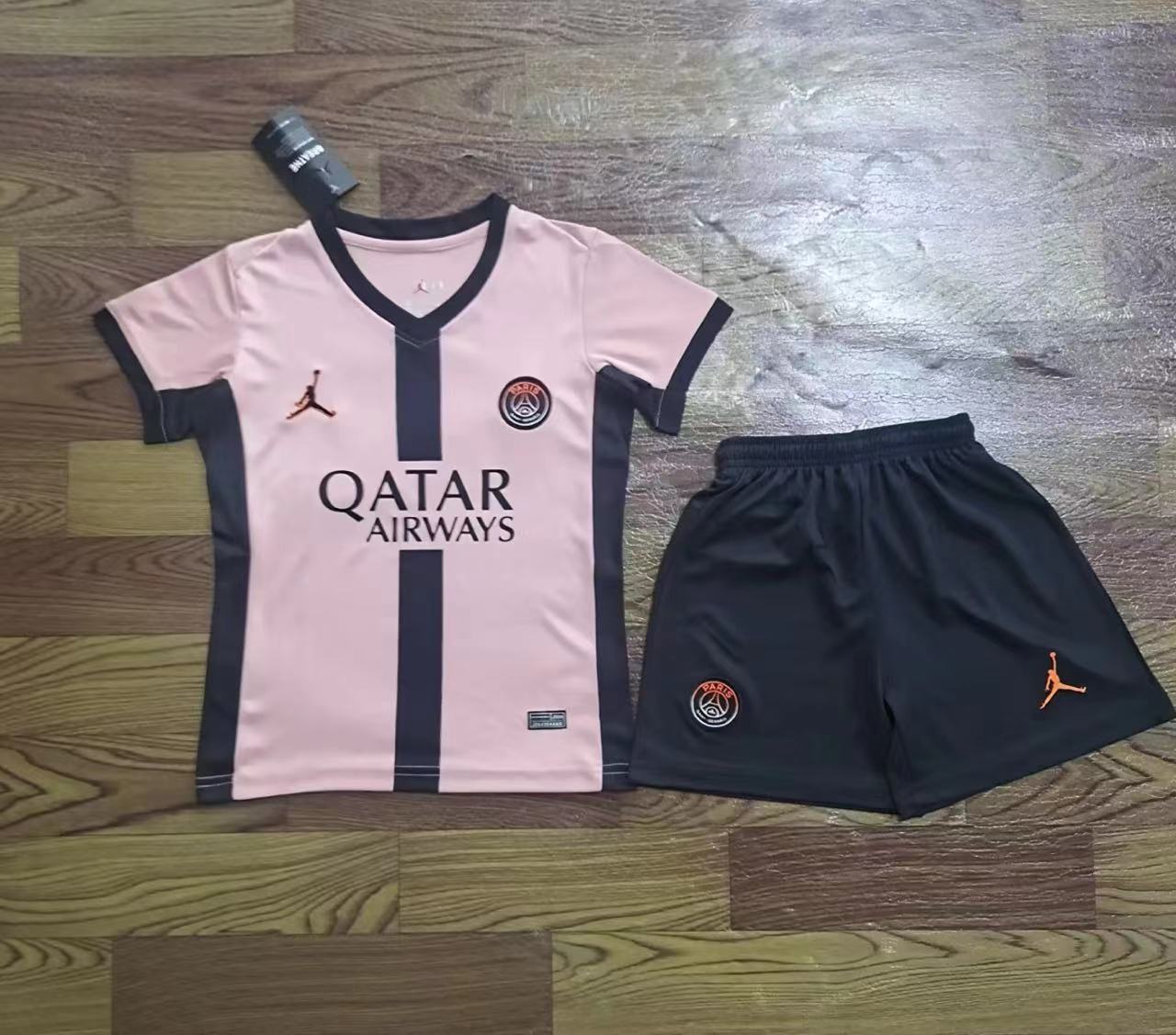 24-25 PSG Third Soccer Kids Kit Jersey+Shorts