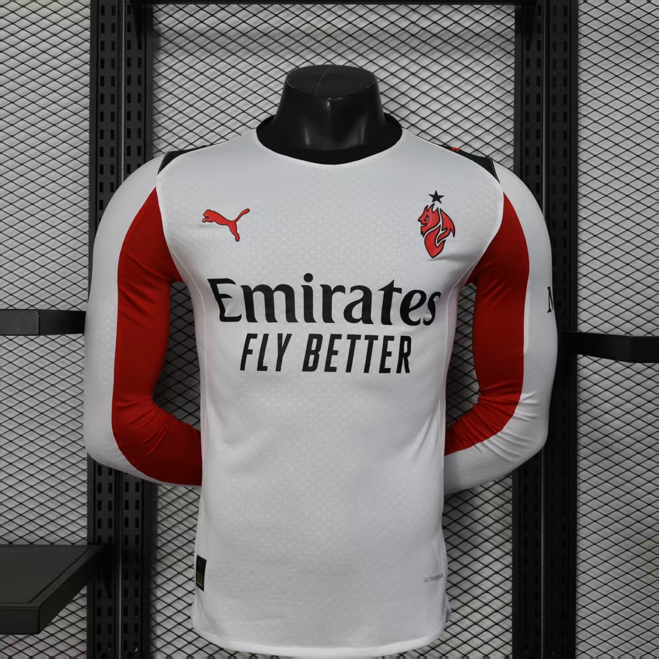Player Version 25-26 AC Milan Away Long Sleeve Jersey