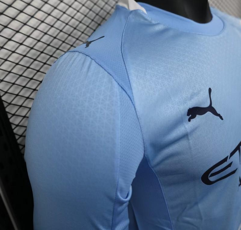 Player Version 25-26 Manchester City Home Long Sleeve Jersey