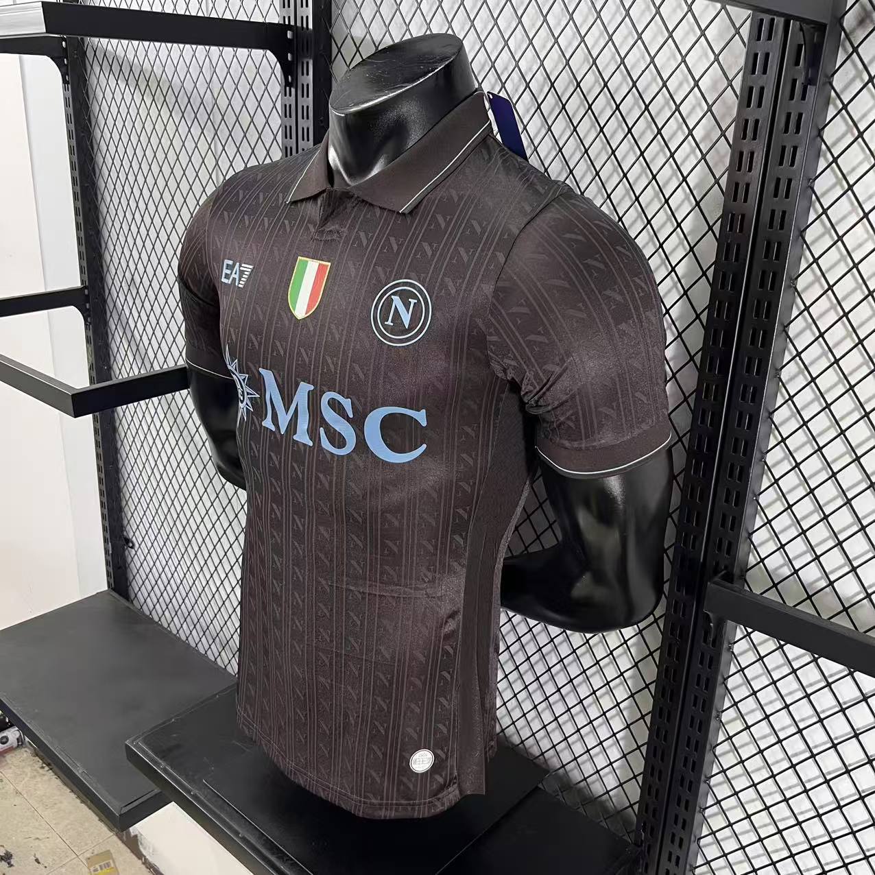 Player Version 25-26 Napoli Third Black Jersey