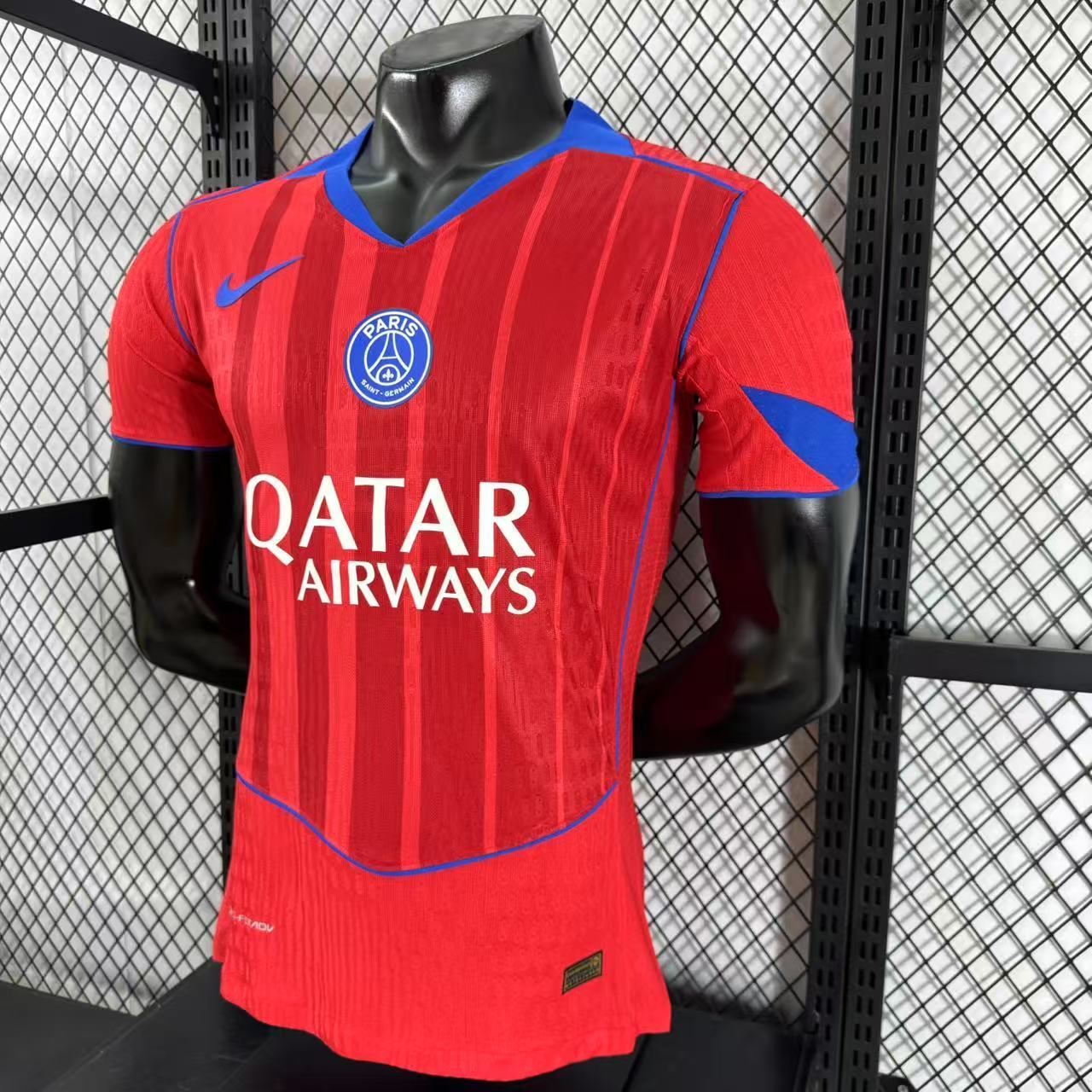 Player Version 25-26 PSG Third Red Jersey
