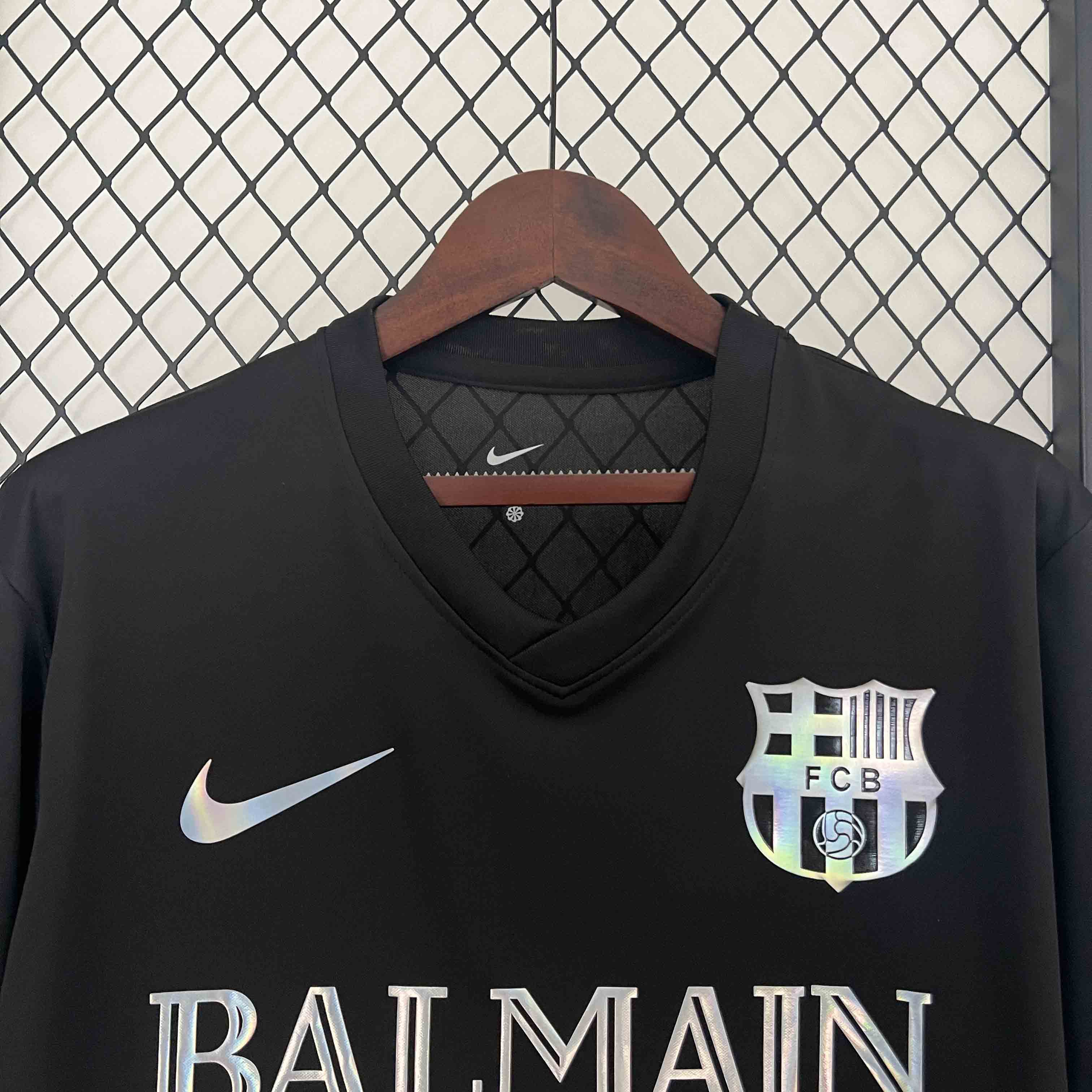 24-25 Barcelona Black Reflective Special Edition Soccer Shirt