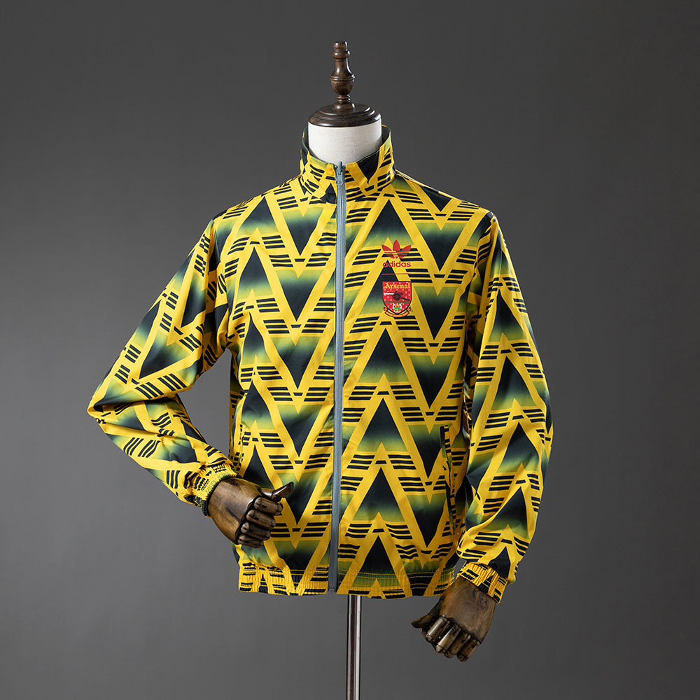Arsenal Reversible Jacket Windbreaker - Yellow & Grey