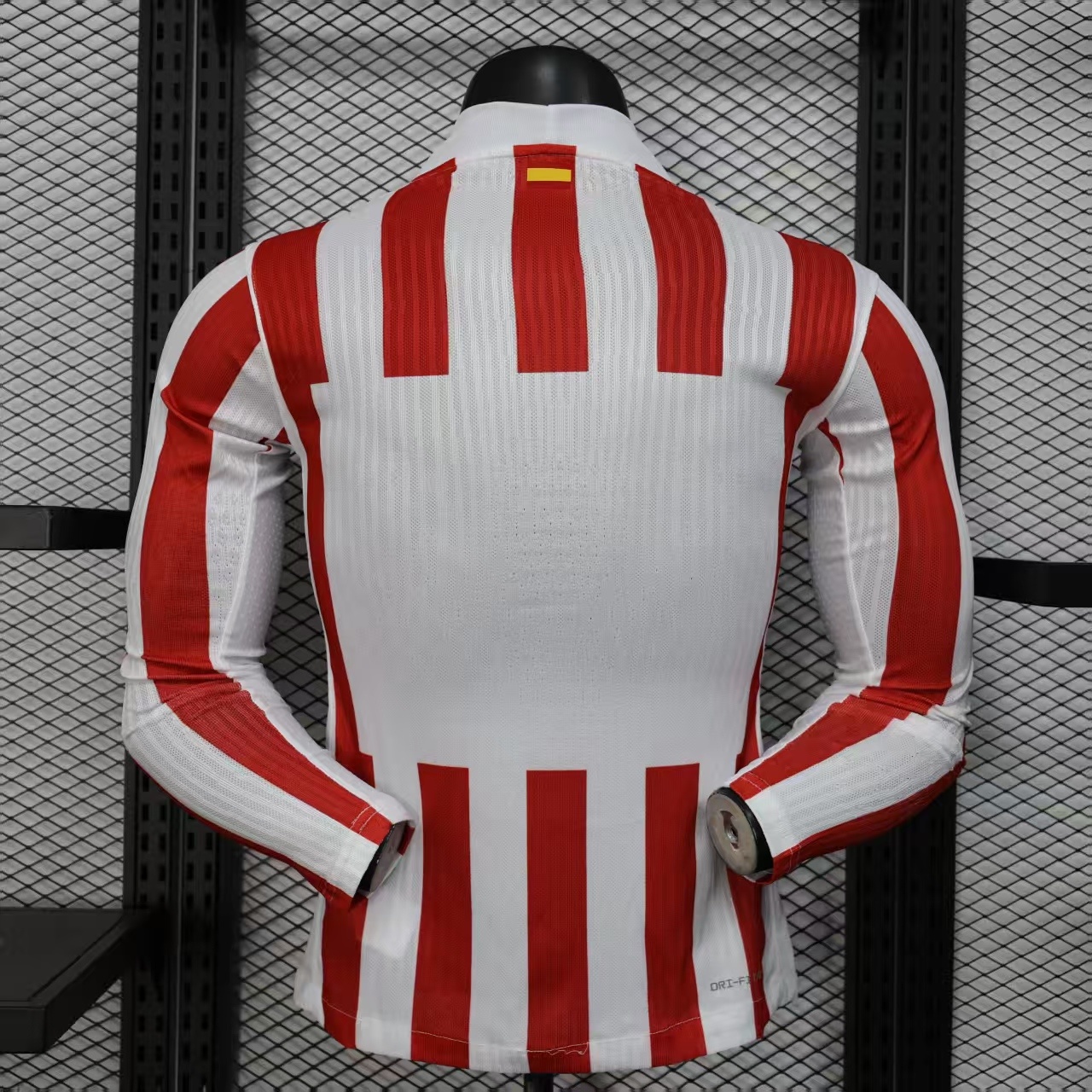 2025-26 Player Version Atletico Madrid Home Long Sleeve Jersey