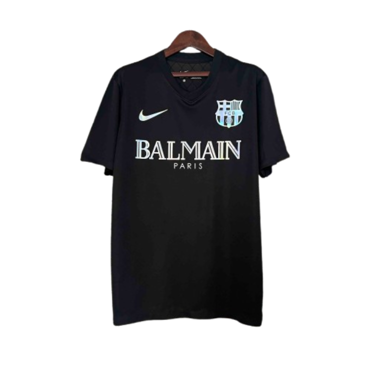 24-25 Barcelona Black Reflective Special Edition Soccer Shirt