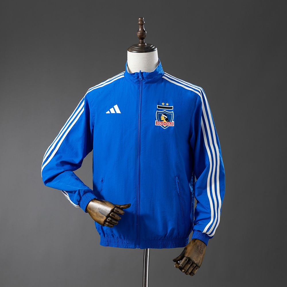 Colo Colo Reversible Jacket Windbreaker - White & Blue