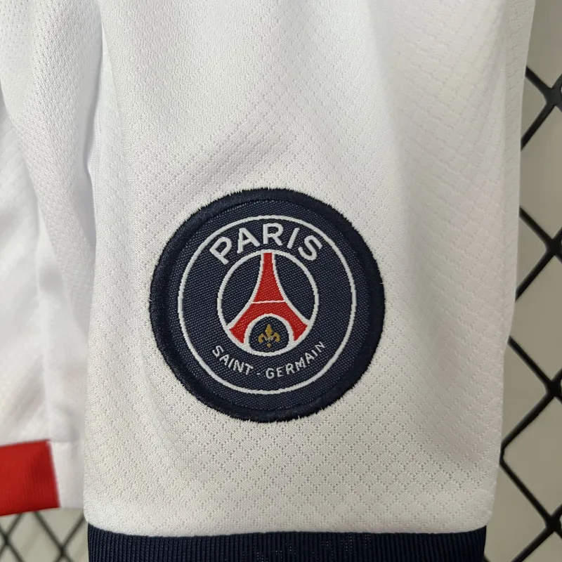 24-25 PSG Saint-Germain Away Soccer Kids Kit Jersey+Shorts