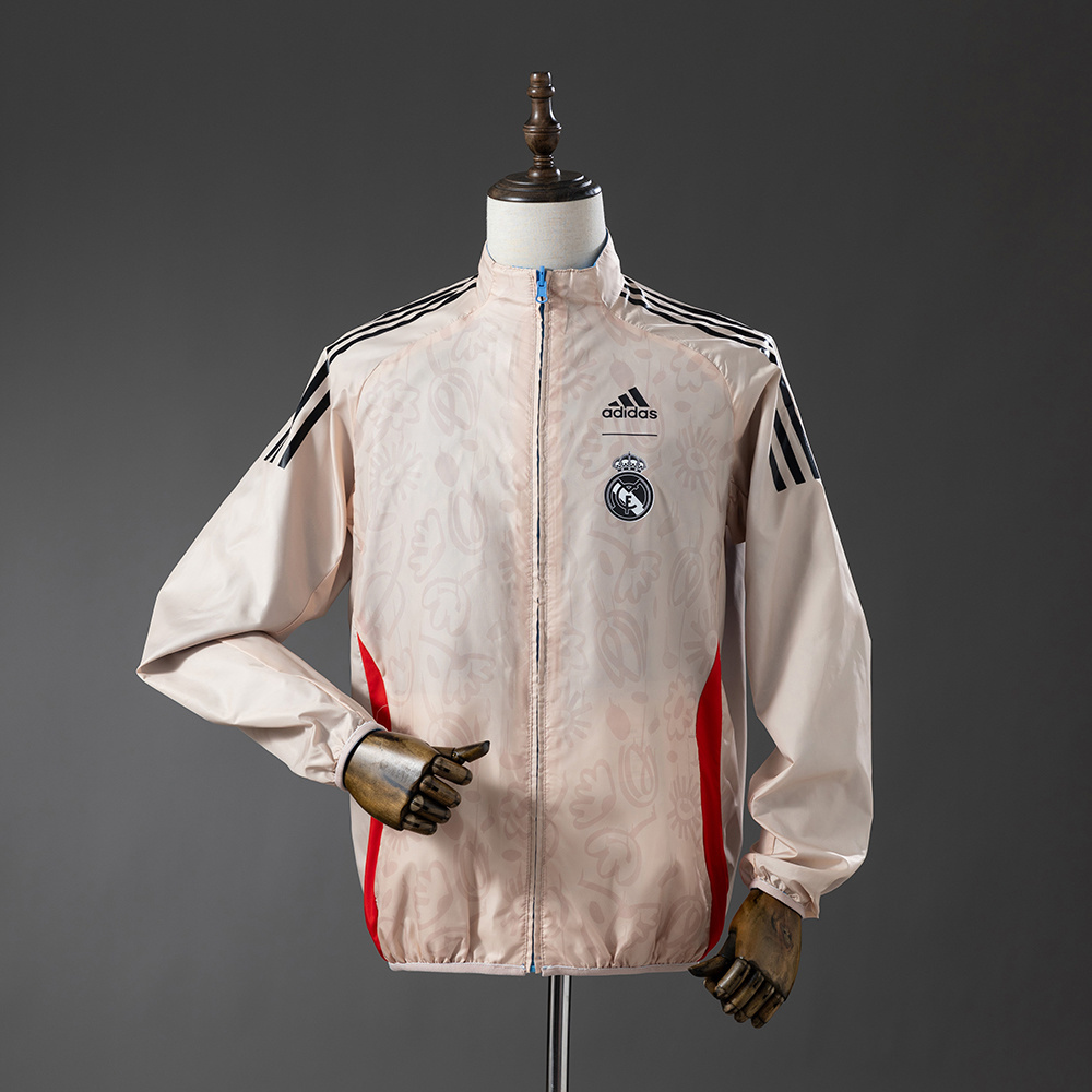 Real Madrid Reversible Jacket Windbreaker - Beige & Blue