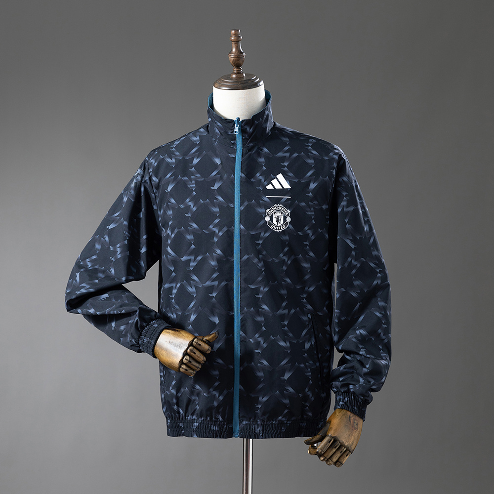 Manchester Reversible Jacket Windbreaker - Blue & Black