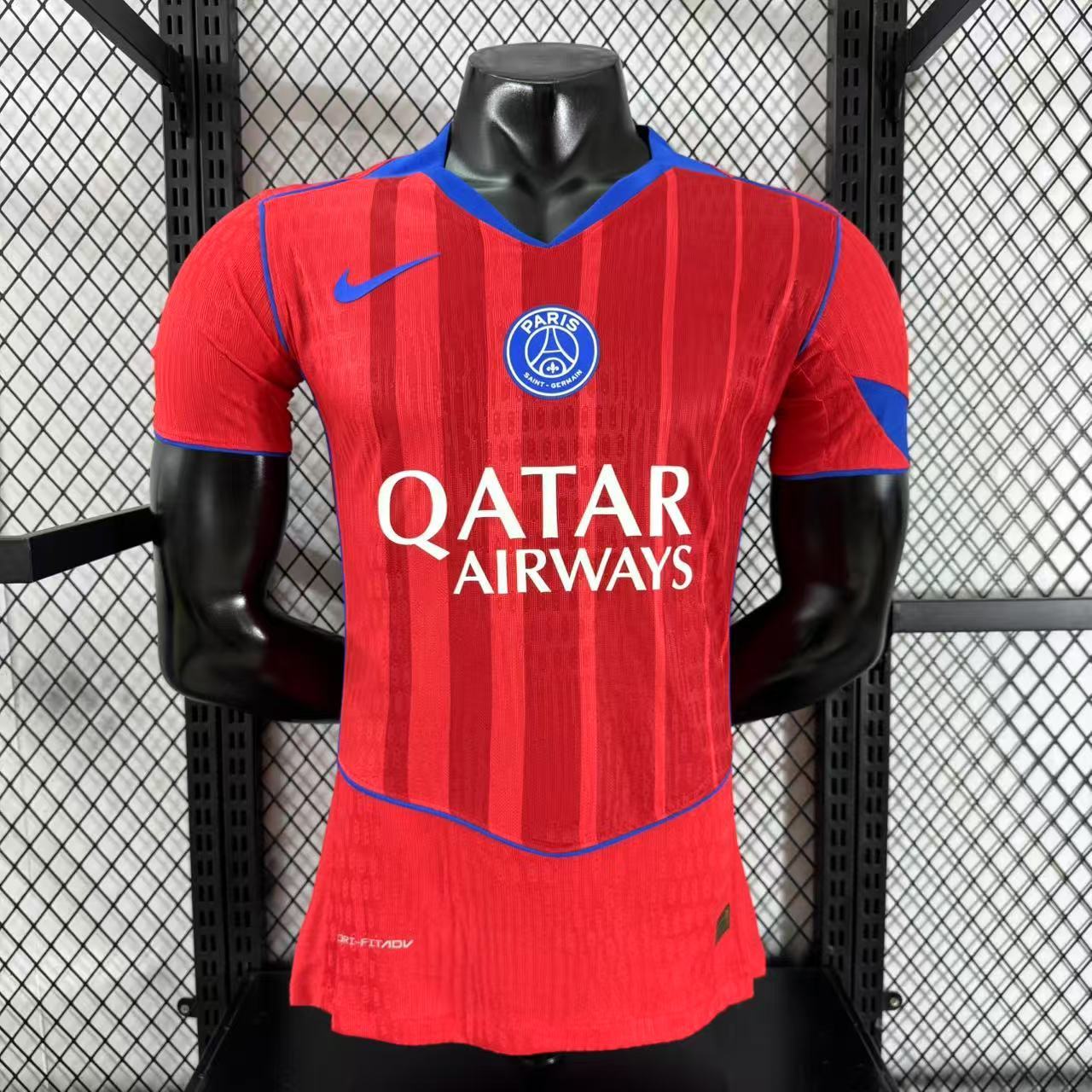 Player Version 25-26 PSG Third Red Jersey