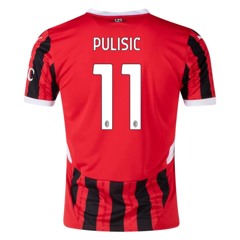 PULISIC 11# 2024-25 AC Milan Home Replica Jersey