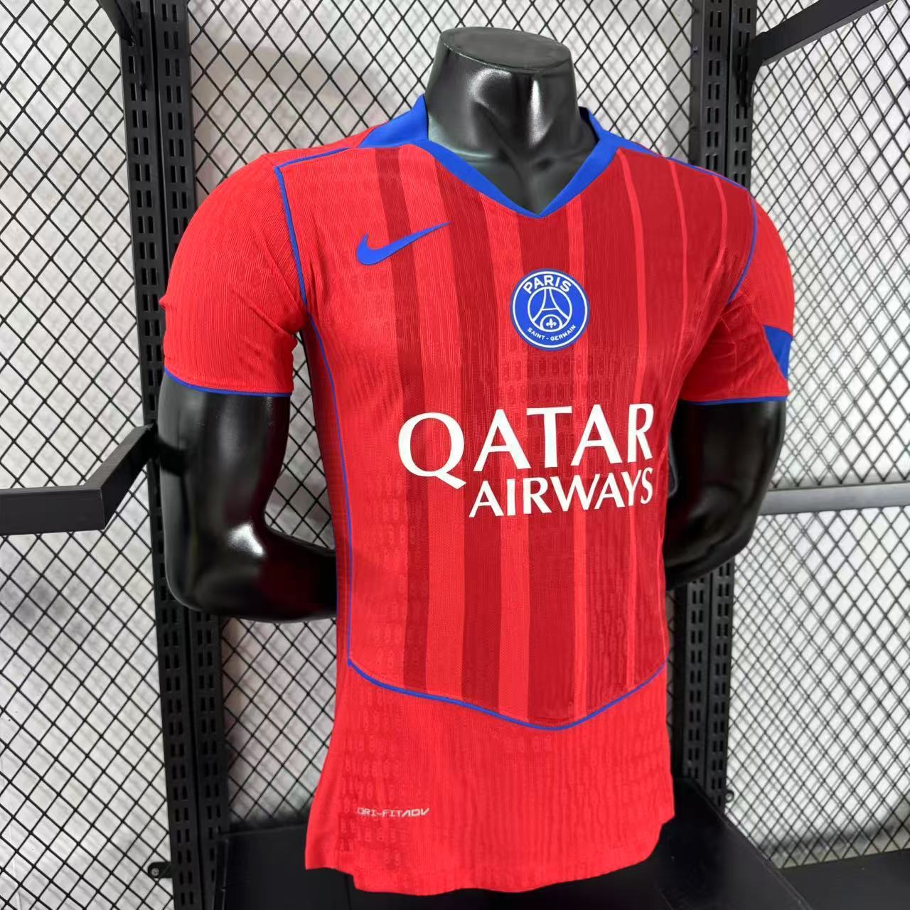Player Version 25-26 PSG Third Red Jersey