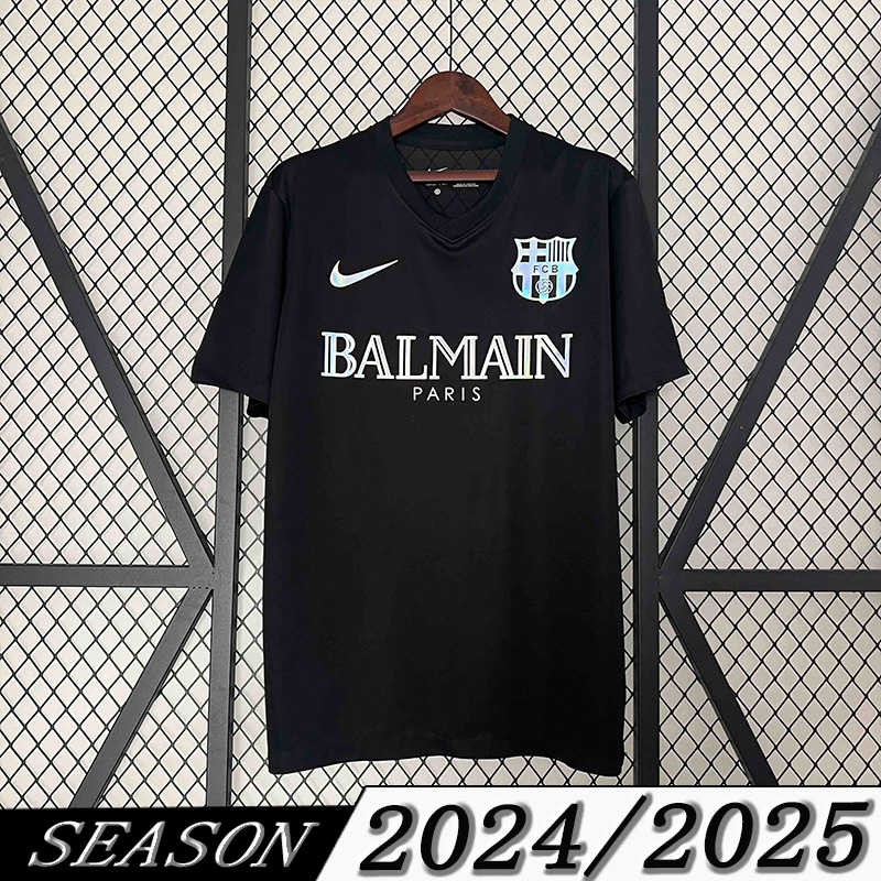 24-25 Barcelona Black Reflective Special Edition Soccer Shirt