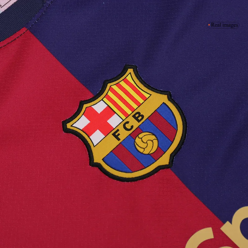 2024-25 LAMINE YAMAL #19 Barcelona Soccer Jersey Home Custom Shirt