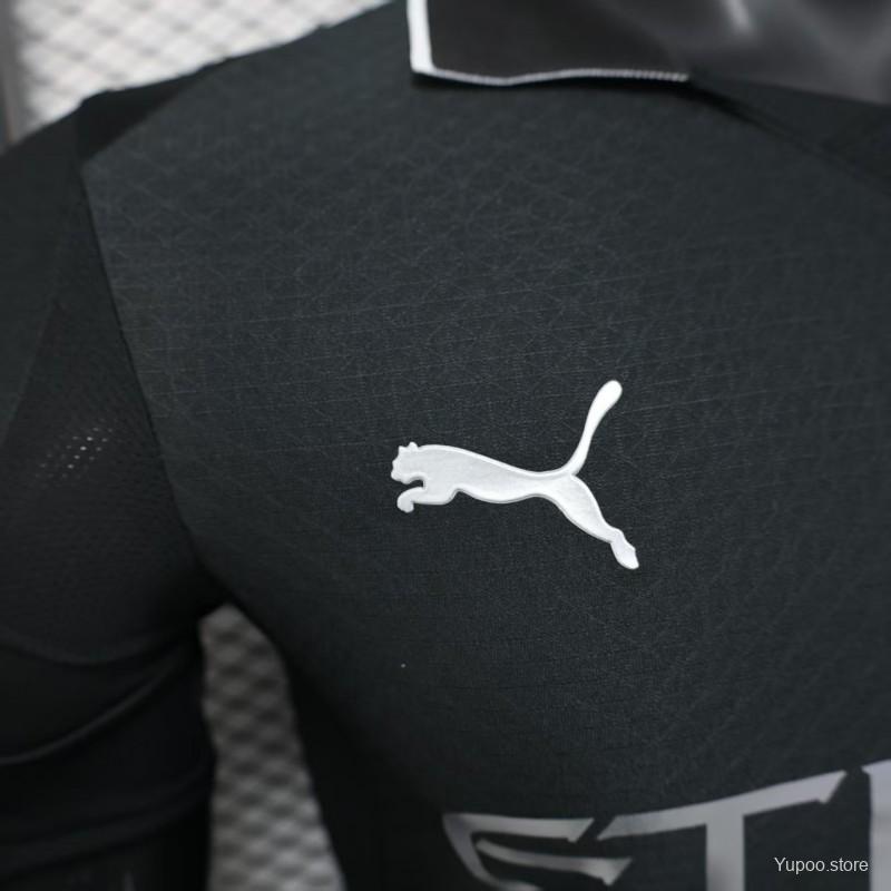 Player Version 25-26 Manchester City Black Away Jersey