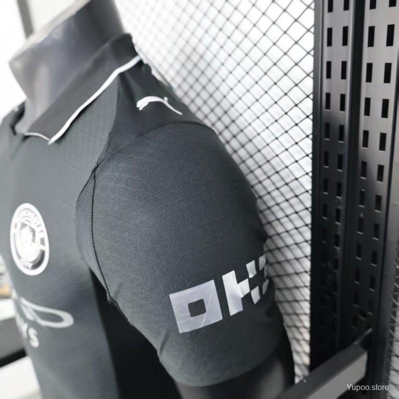 Player Version 25-26 Manchester City Black Away Jersey