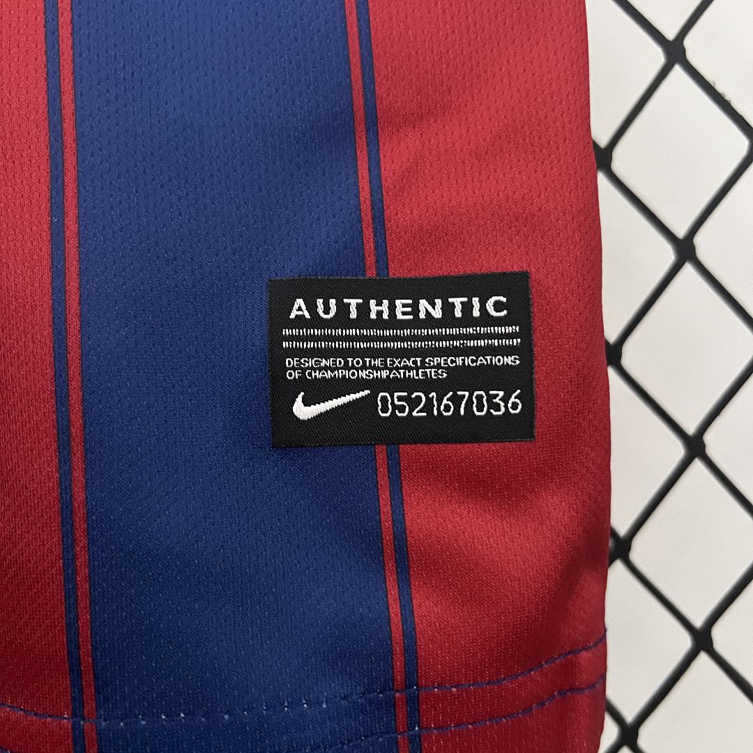 Barcelona Home 09-10 Retro Kids Kits Children Shirt Football Jersey