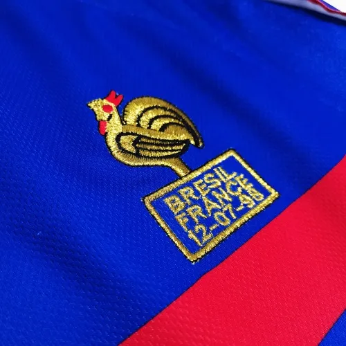 France World Cup 1998 Retro Jersey Long Sleeve