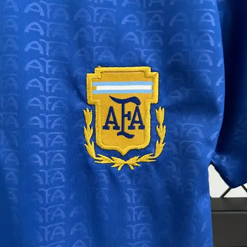 Retro Argentina Nation Jersey #10 Away Soccer Uniform Kids And Adult Kit 1994