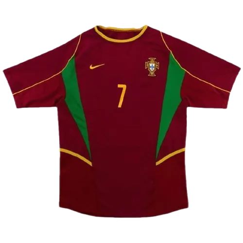 Portugal World Cup 2002 Retro Jersey Home