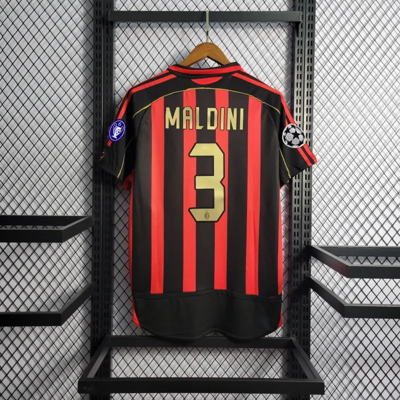 2006-07 AC Milan Ronaldo #99 Maldini #3 Kakà #22 Retro Jersey Home Replica