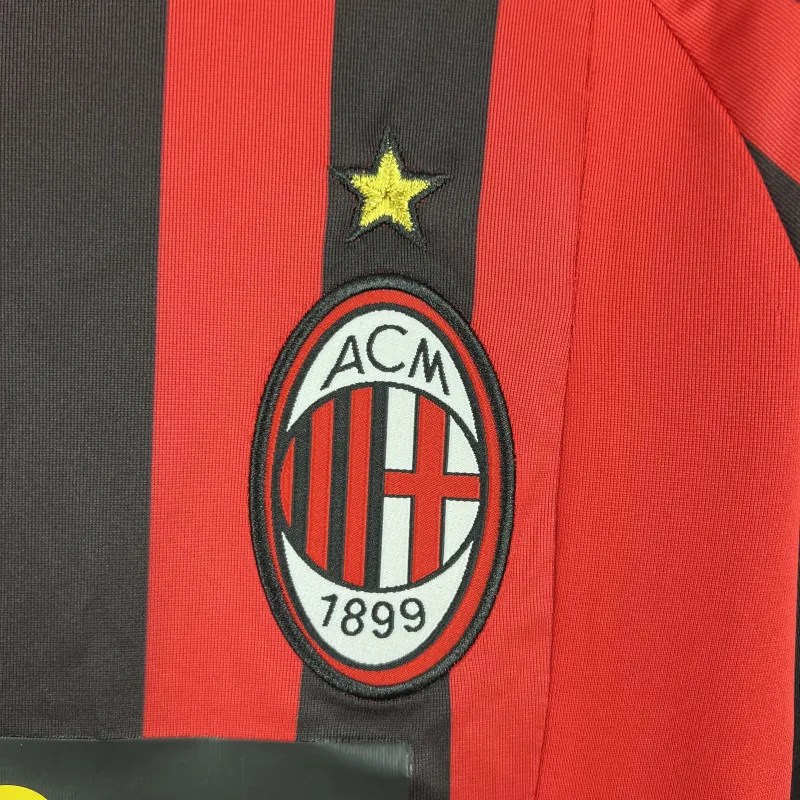 AC Milan Retro Jersey Home Long Sleeve 2007/08