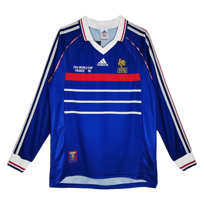 France World Cup 1998 Retro Jersey Long Sleeve