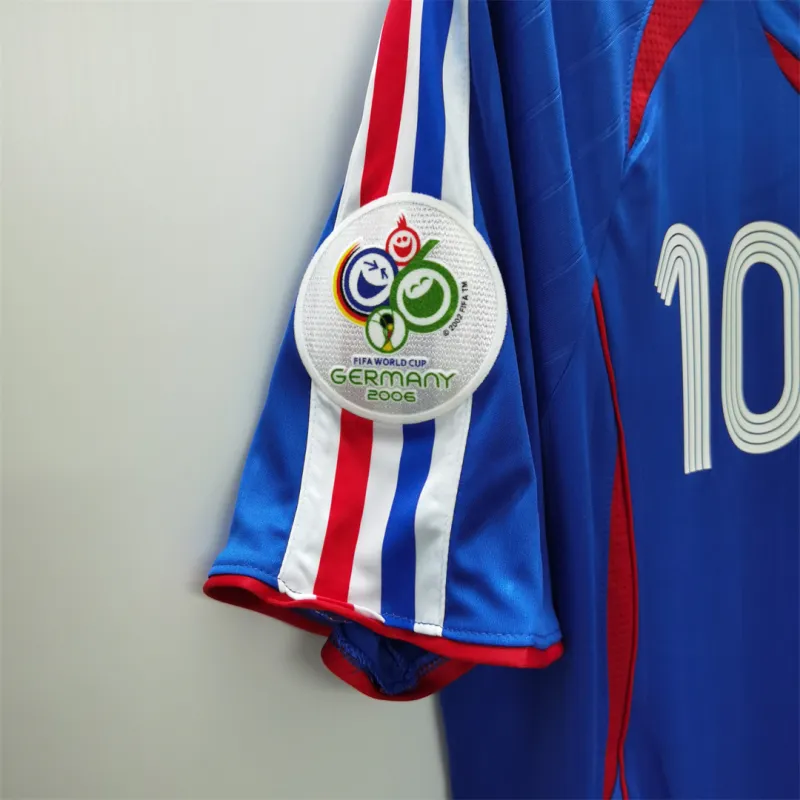 France World Cup 2006 Zidane #10 Retro Jersey Home