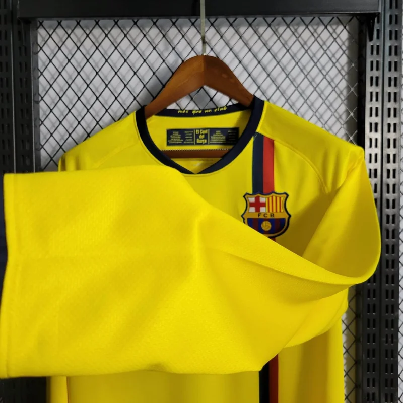 Barcelona UCL Final Retro Away Long Sleeve Jersey 2008-09