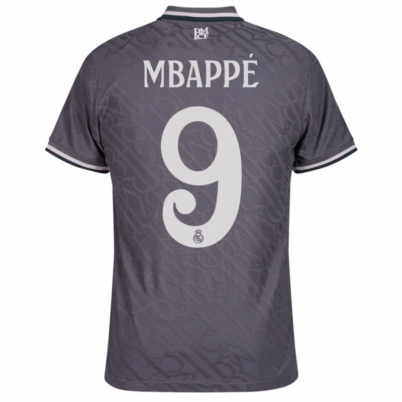 Real Madrid Third  Mbappé 9 Shirt 2024-2025 Size：S-4XL