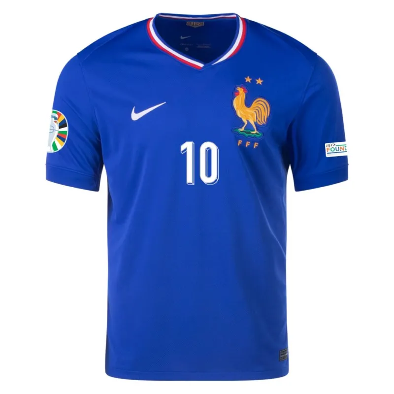 2024 Euro Nation France Home Jersey MBAPPE #10 GIROUD #9 GRIEZMANN #7 Soccer Apparel
