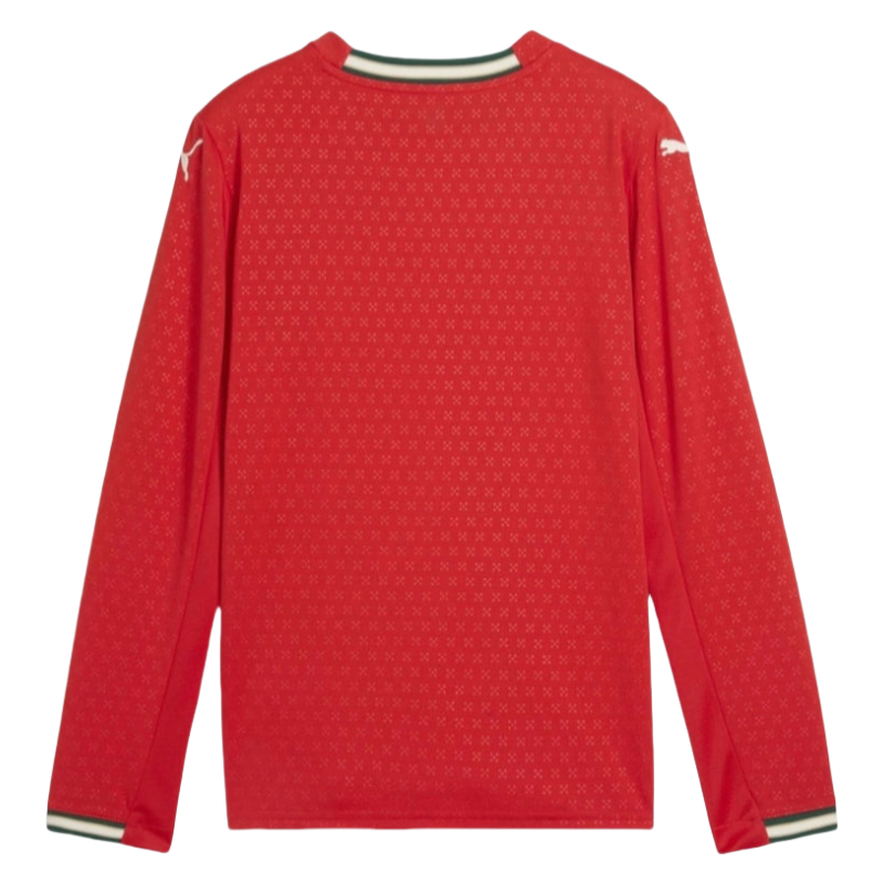Authentic Puma Soccer Jersey Portugal Home Shirt Long Sleeve 2025