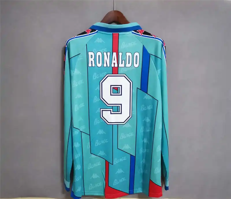 Barcelona Retro Long Sleeve Jersey Away 1996-97